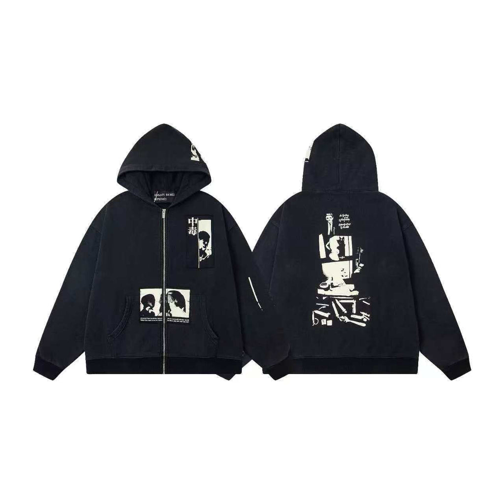 New patch printed jacket