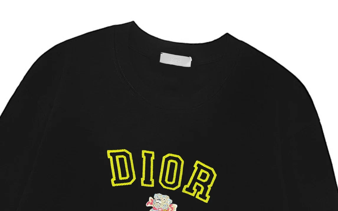 Cross stitch letter logo, unisex long sleeved design