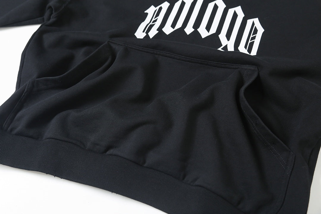 Crack printed hooded sweatshirt
