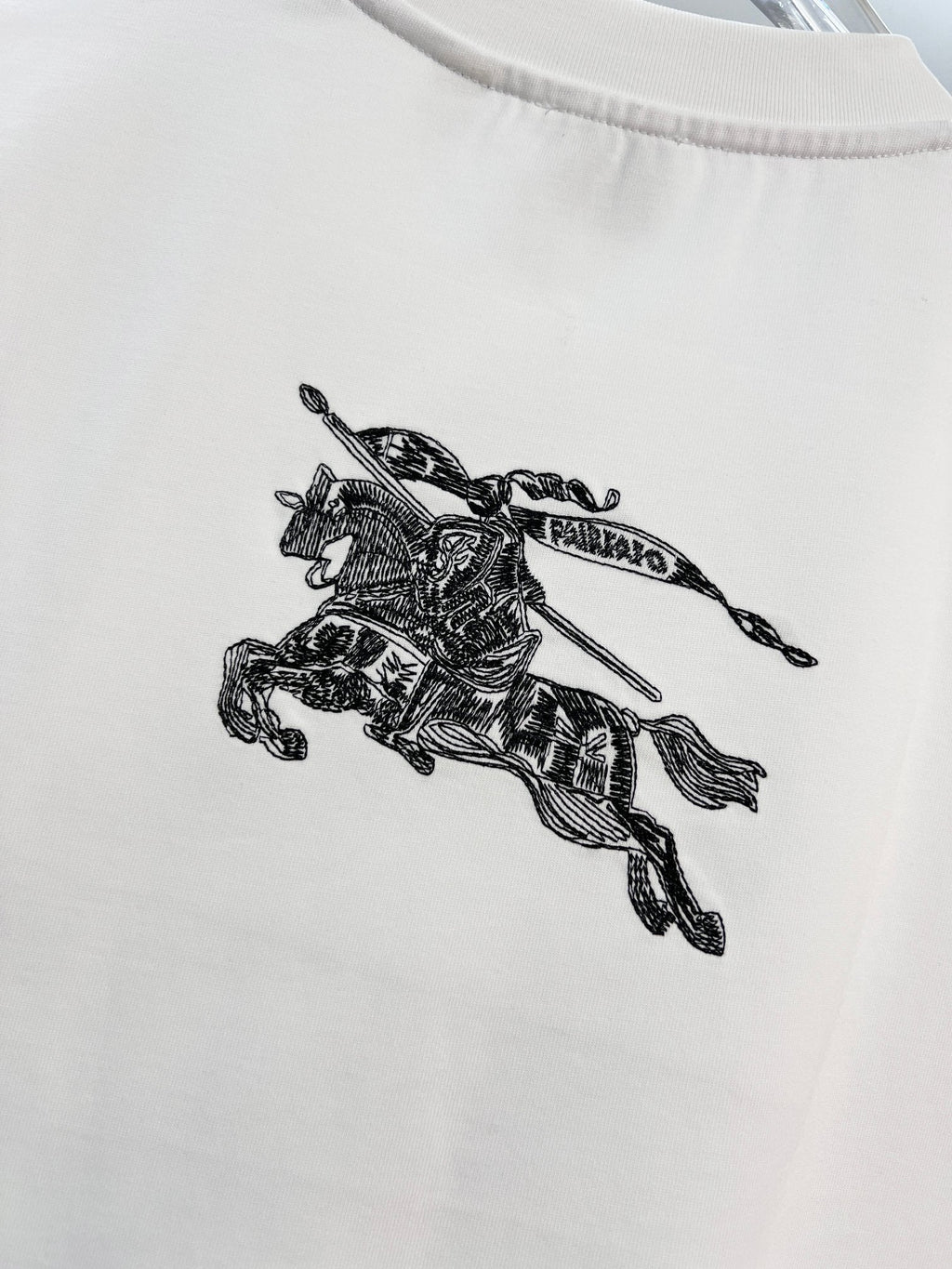 Embroidered T-shirt with 10000 stitches in front and back