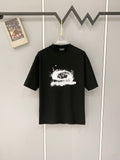 Classic letter printed pure cotton T-shirt -8