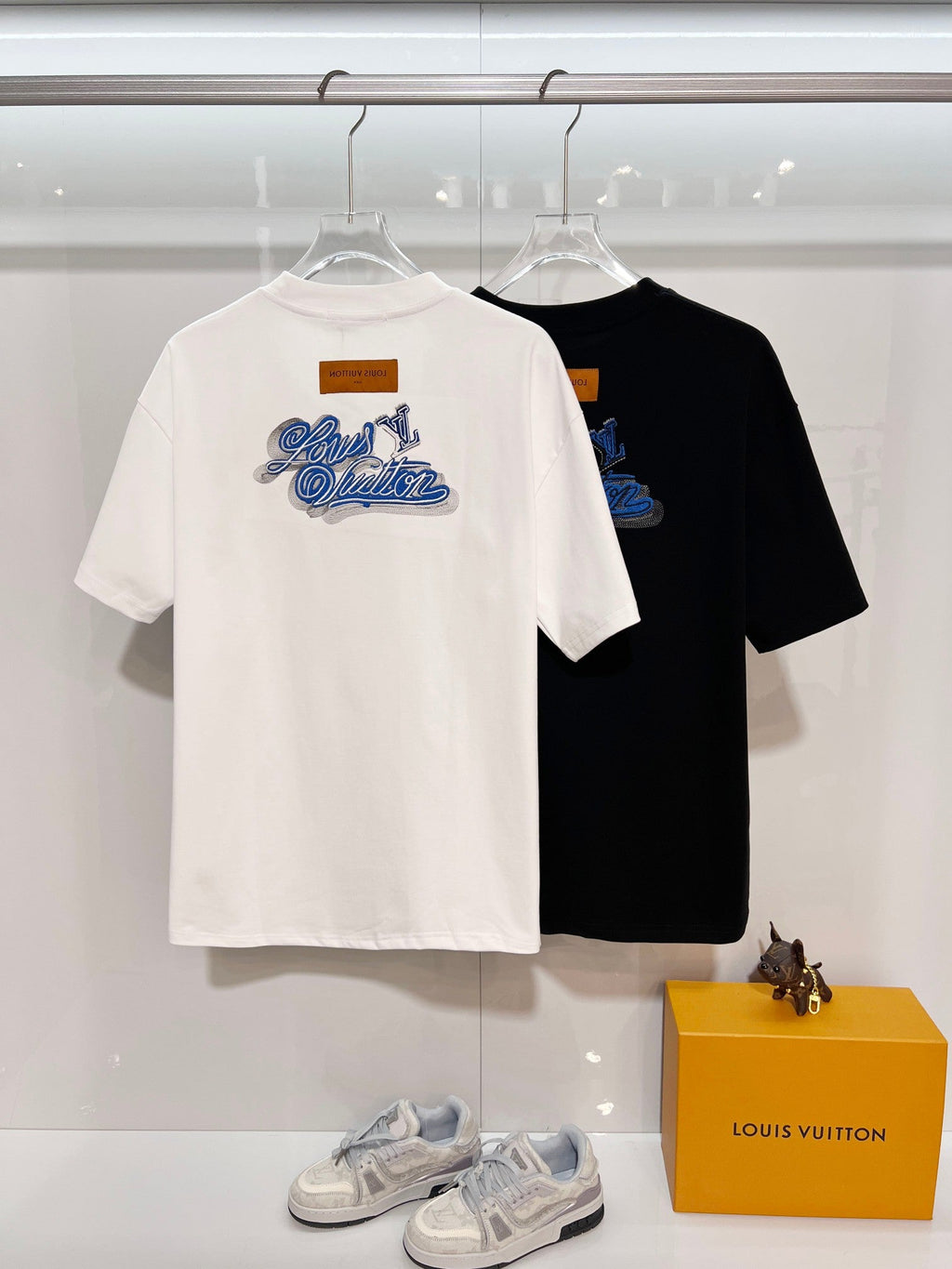 Heavy Industry Layered Embroidered Letter T-shirt