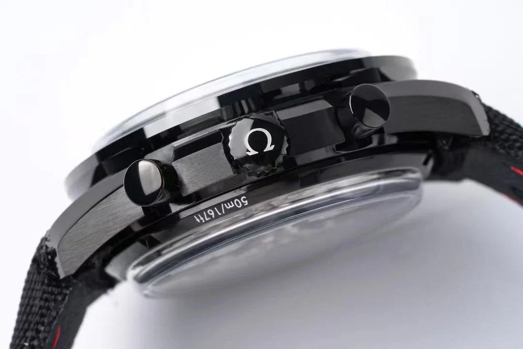 Chronograph -Moon back - Black - Black Rubber- Automatic - 44mm