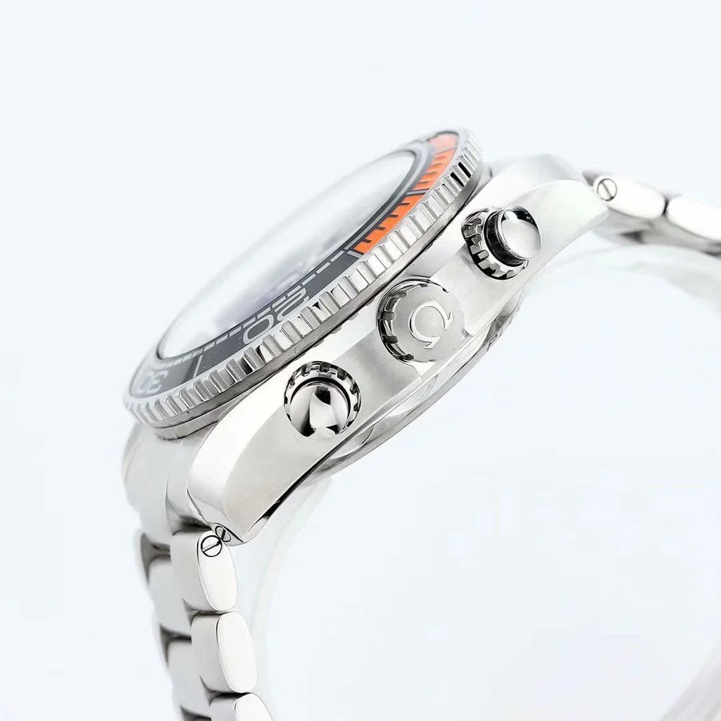 Chronograph - Selfwinding- Silver 904L Steel- Automatic - 45.5mm