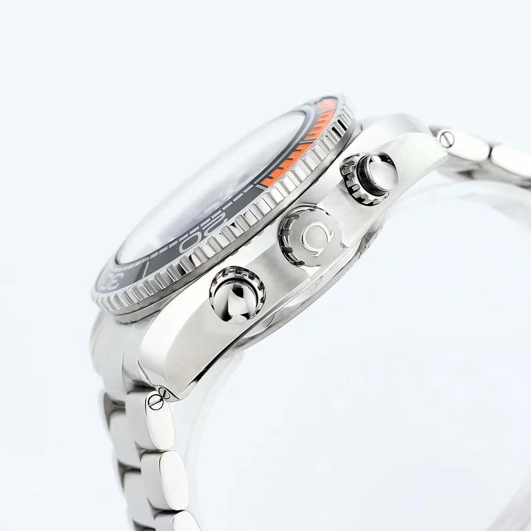 Chronograph - Selfwinding- Silver 904L Steel- Automatic - 45.5mm