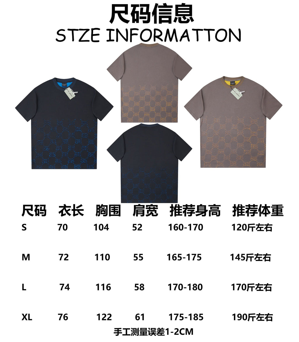 Classic logo burned jacquard short sleeved shirt