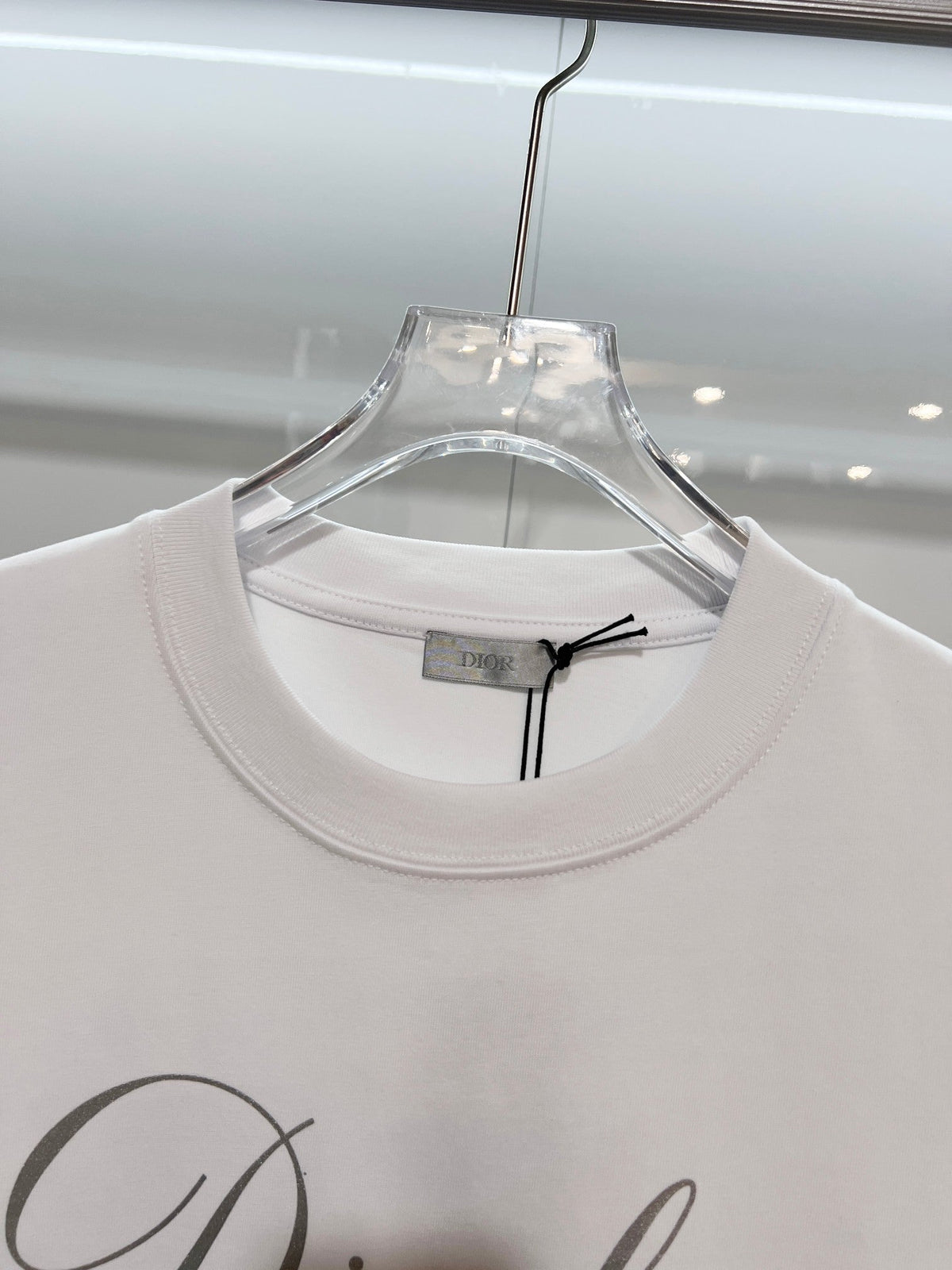 New silver letter short shirt
