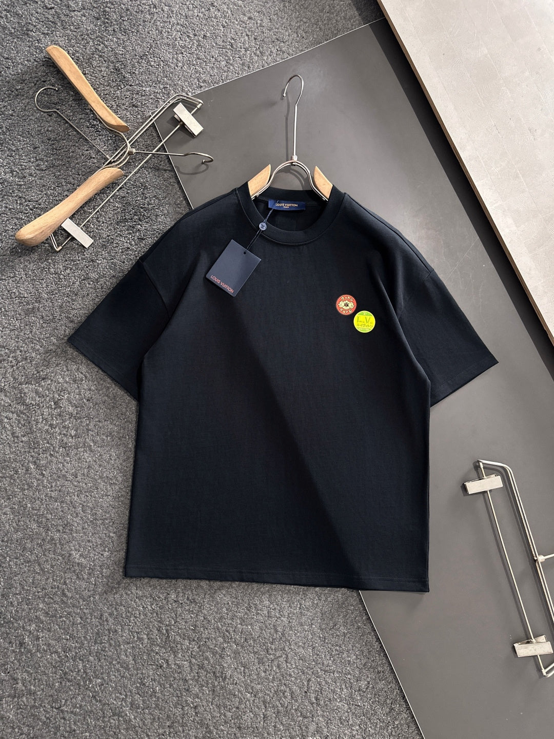 New round neck high-end pure cotton short sleeved T-shirt