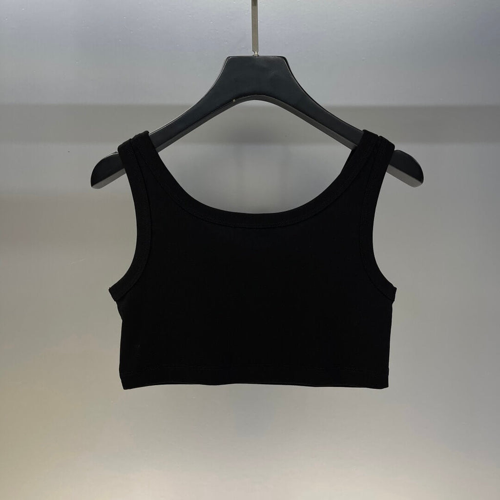 Classic Cropped Solid Color Vest
