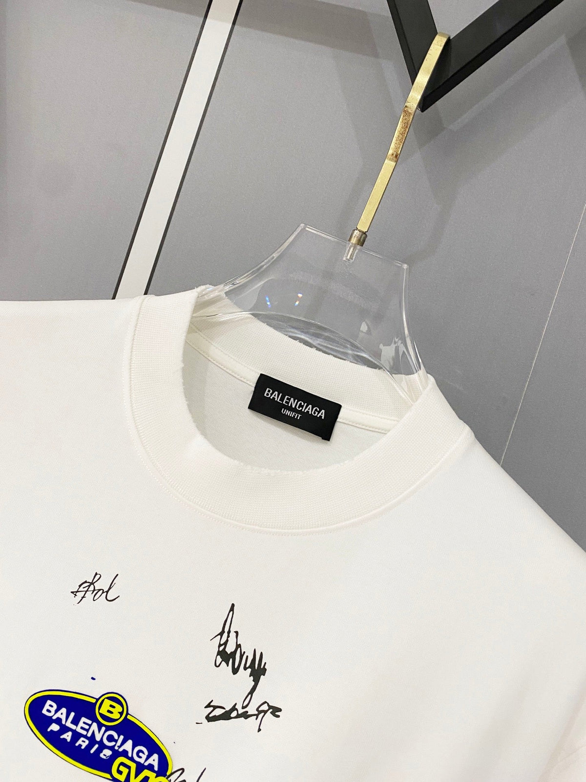 Classic letter printed pure cotton T-shirt -9