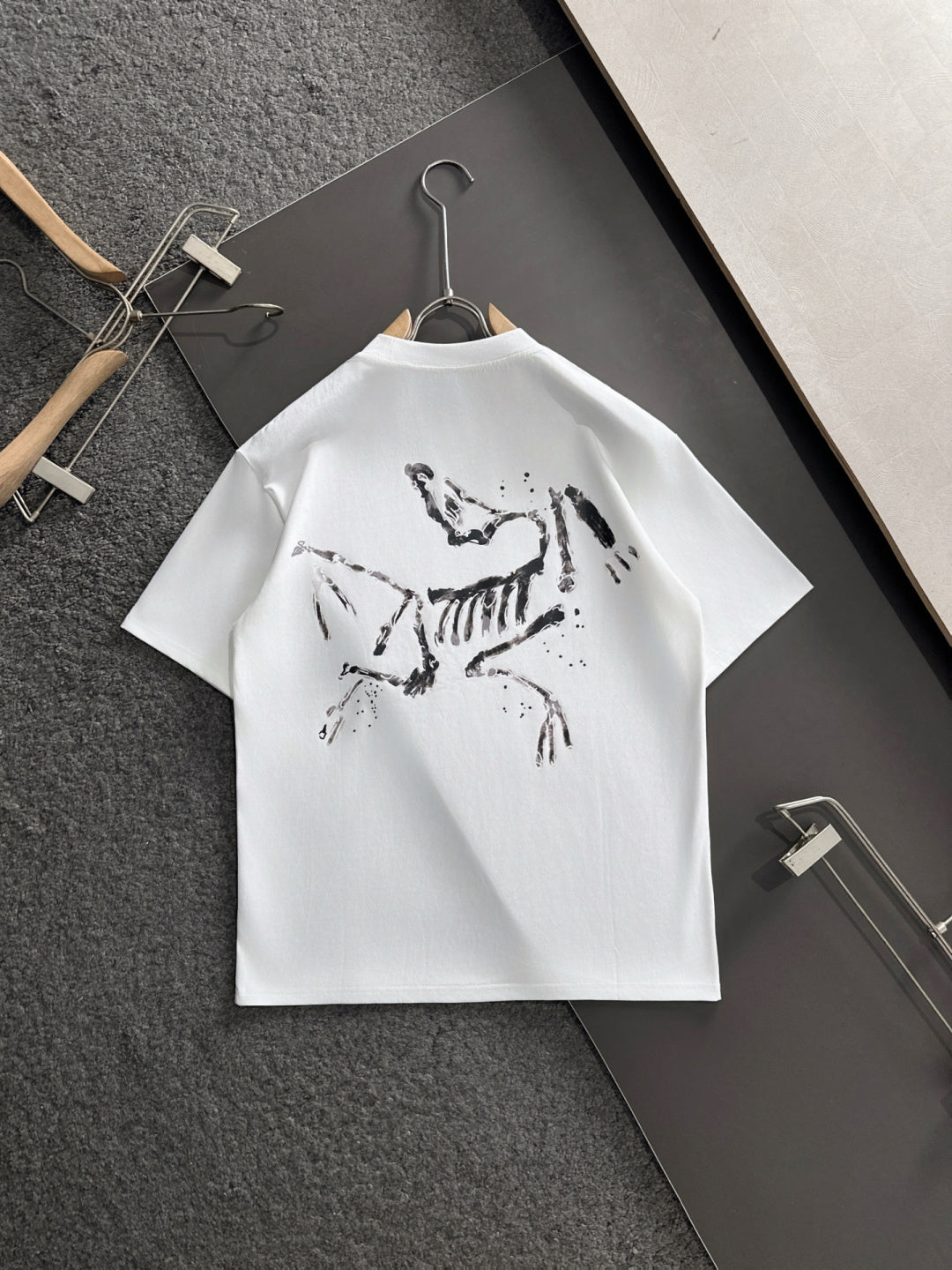 Summer new round neck pure cotton short sleeved T-shirt