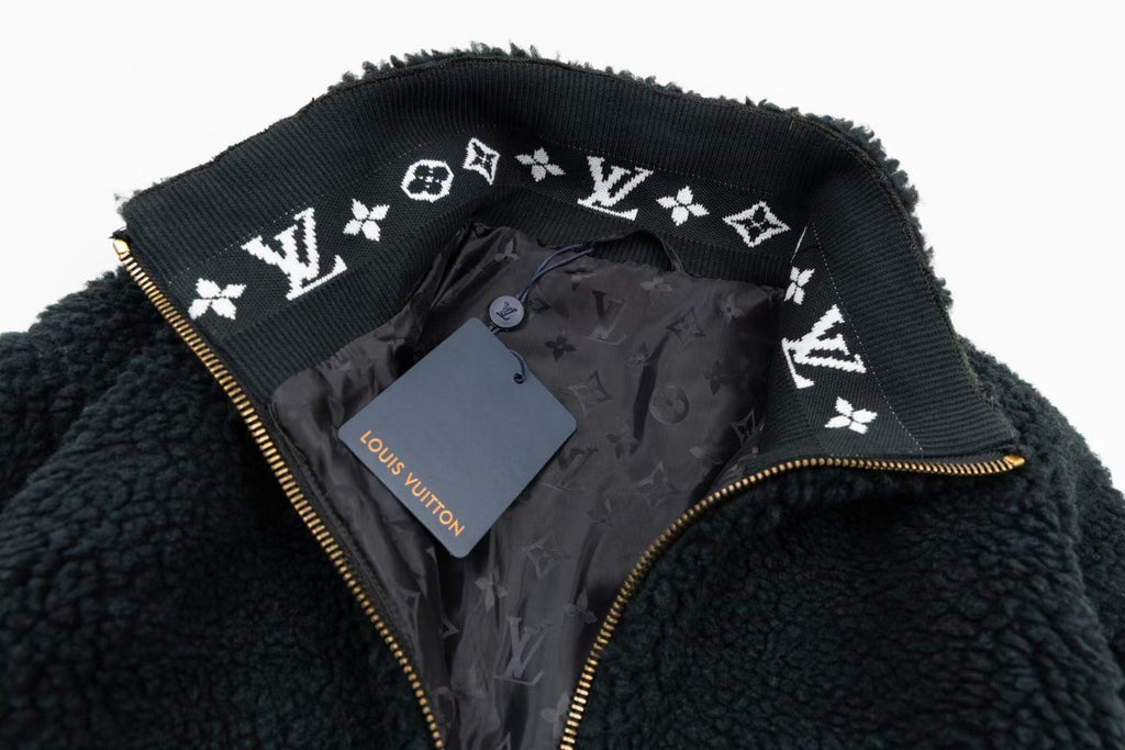 Sheep wool blended suede waistband jacket