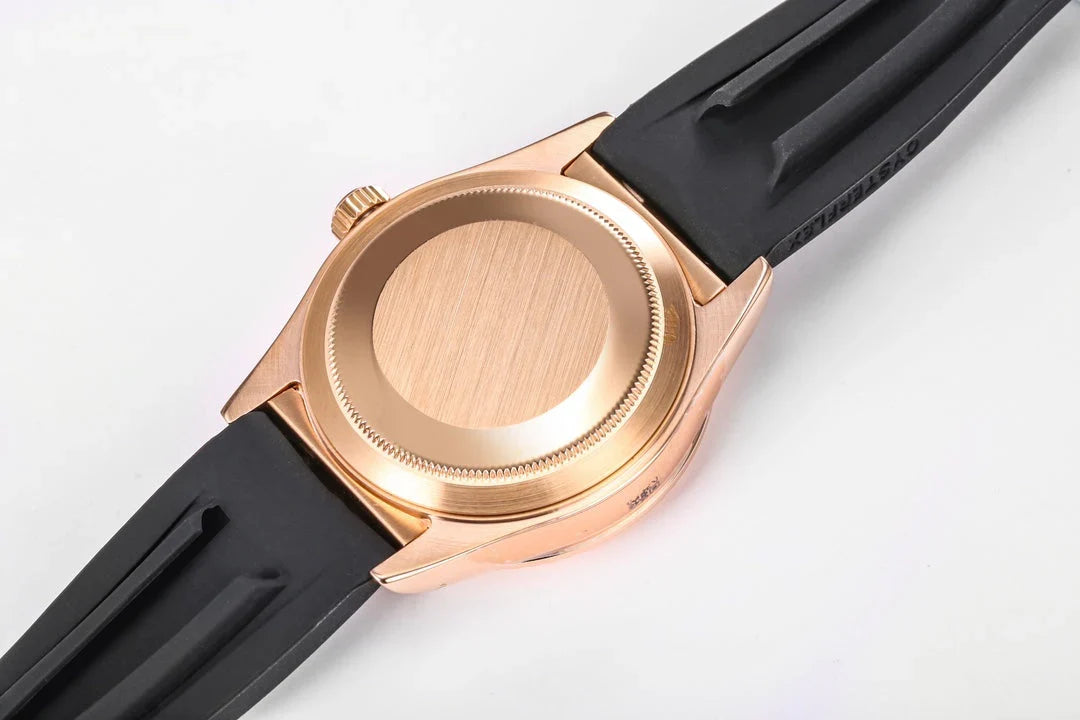 C-Factory -Grey Rosegold - Black Rubber - Automatic - 42mm