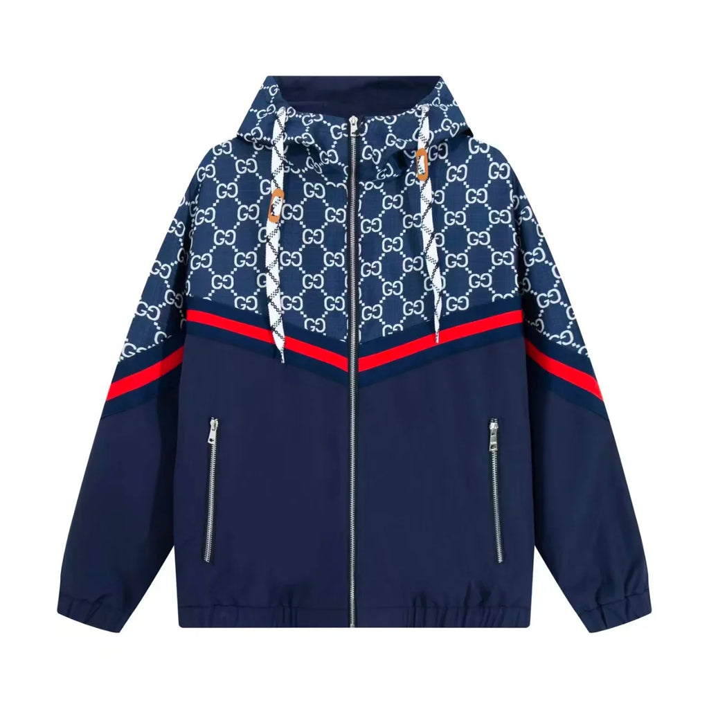 New splicing hooded jacket