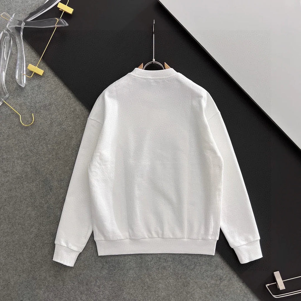 New printed pullover round neck hoodie