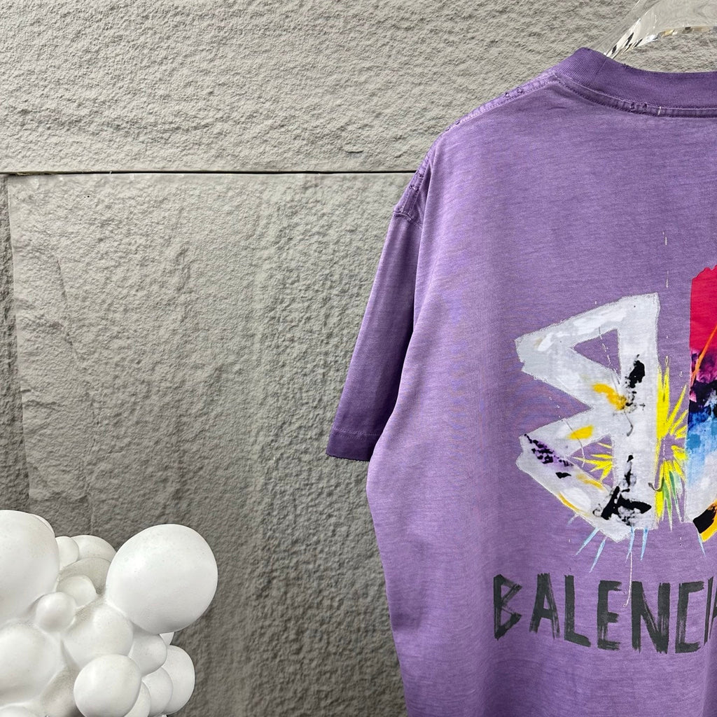 Hot stamping+hot drilling process pure cotton fabric short sleeved T-shirt for both men and women