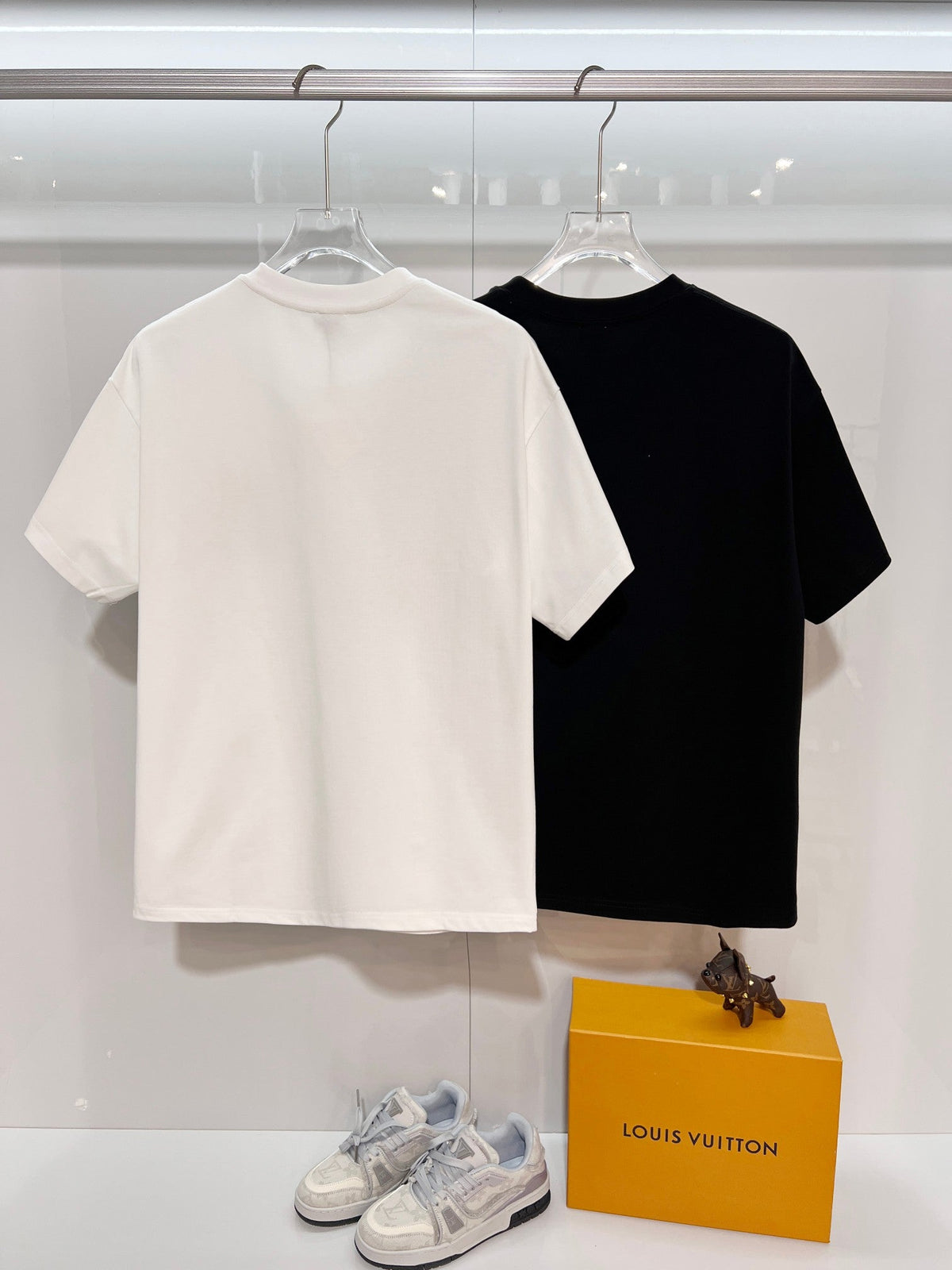 New Nine Grid Embroidered Short Sleeve