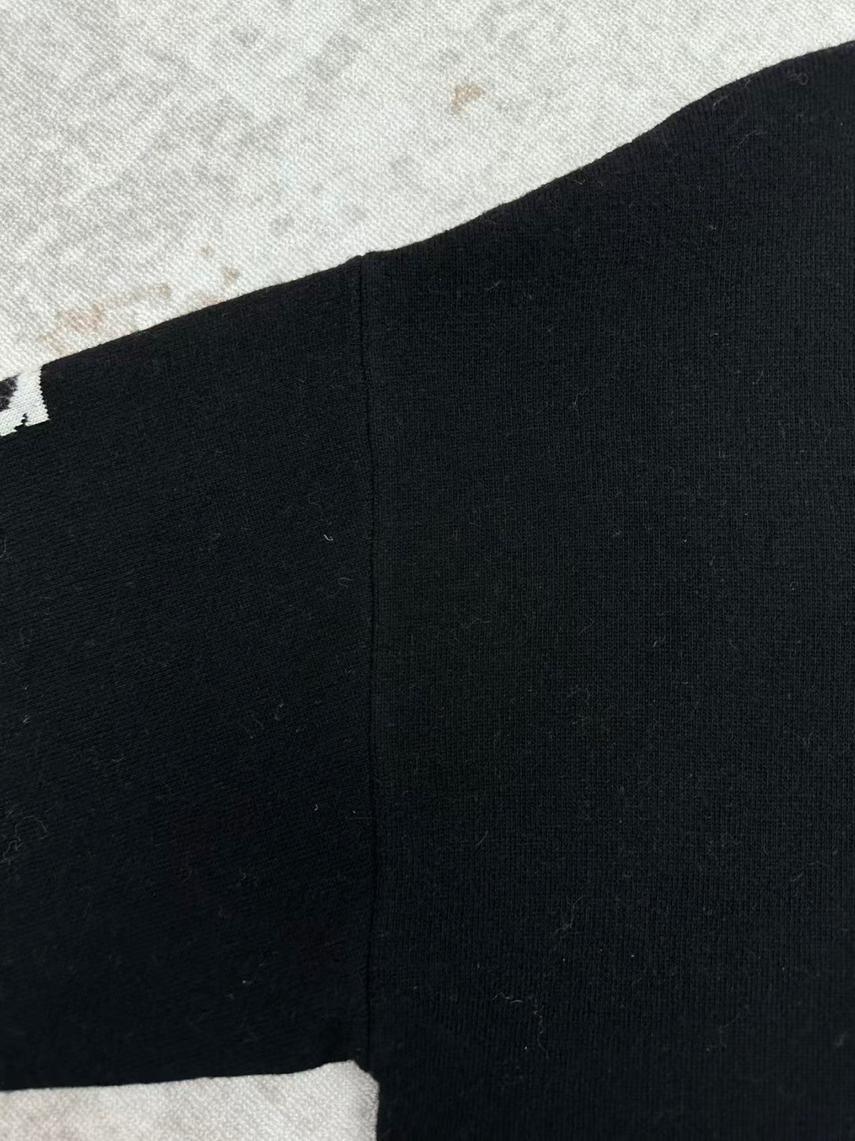 Embroidered jacquard sweater