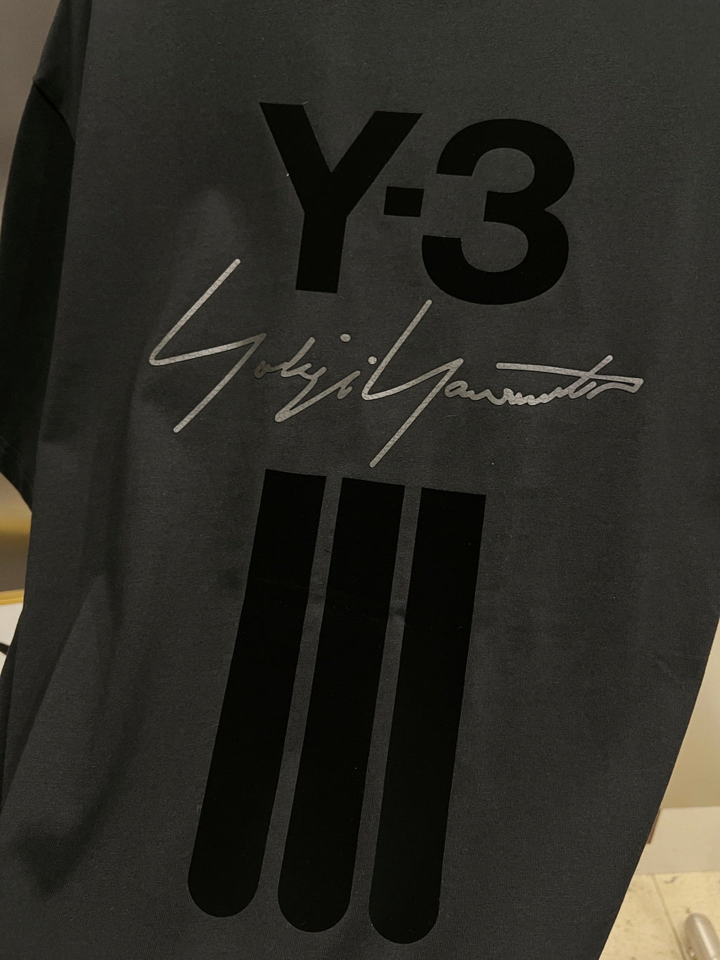 Signature letter 3D craft short sleeved T-shirt
