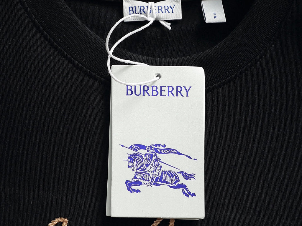 Classic Embroidered Round Neck T-shirt with Back