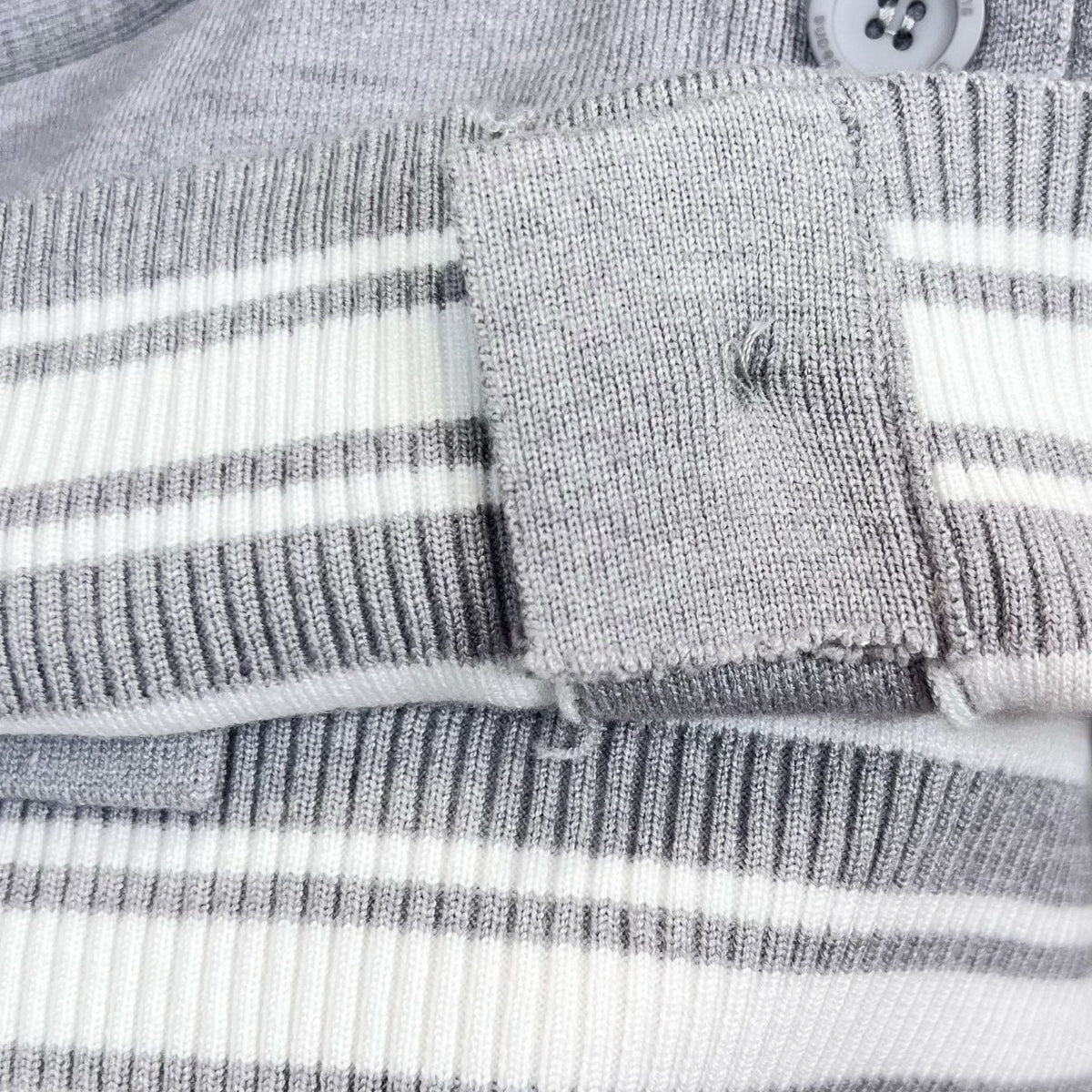 Chest hollow letter embroidered sweater knitted cardigan
