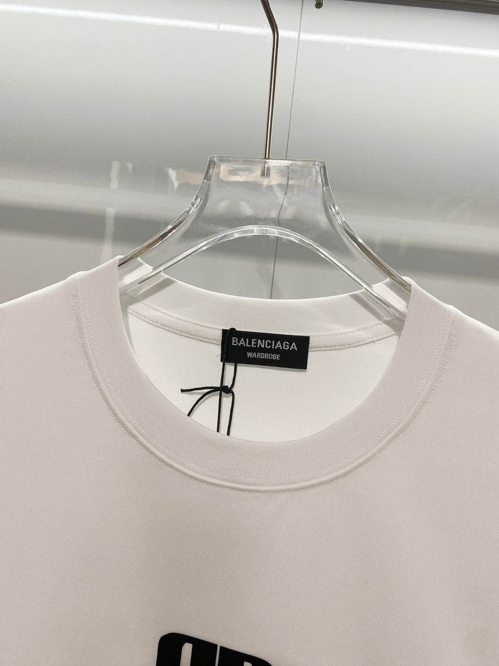 Double B 3D offset printed letter round neck T-shirt