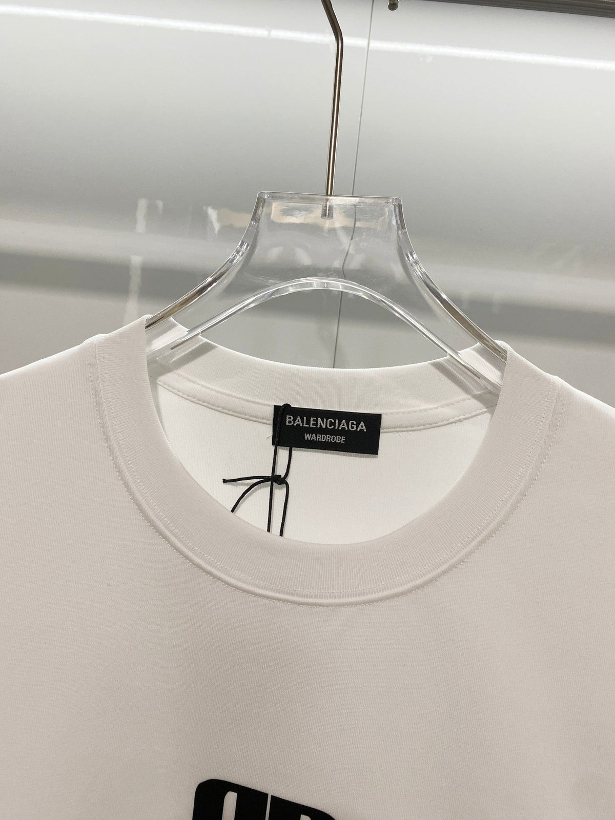 Double B 3D offset printed letter round neck T-shirt