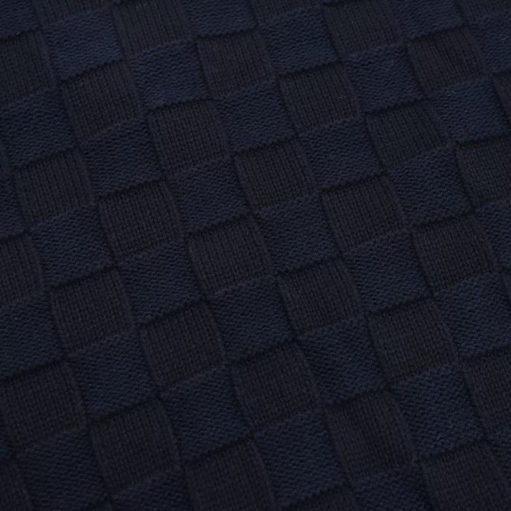Small checkerboard sweater cardigan