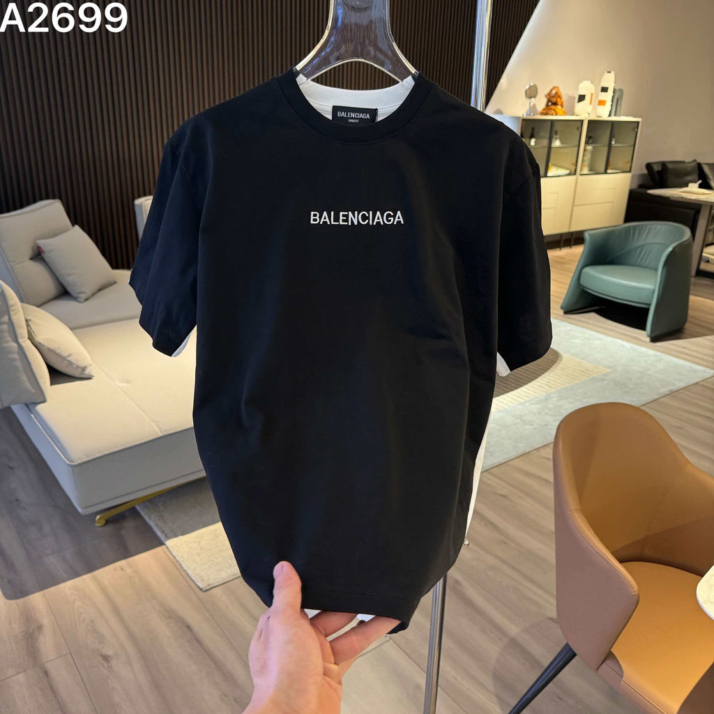 26ss new embroidery craft logo letter short sleeved shirt Heavy craftsmanship