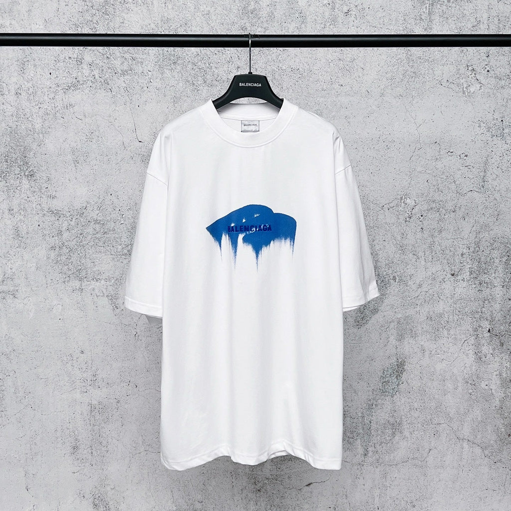 3M printed short sleeved T-shirt with letter embroidery
