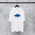 3M printed short sleeved T-shirt with letter embroidery