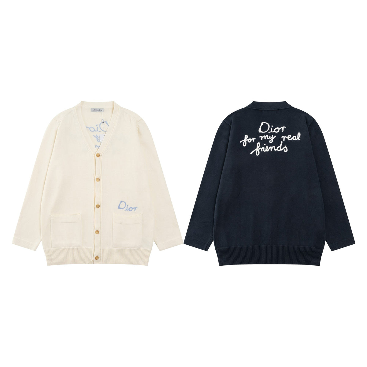 New jacquard logo cardigan jacket