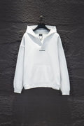 New open chest embroidered hooded sweatshirt