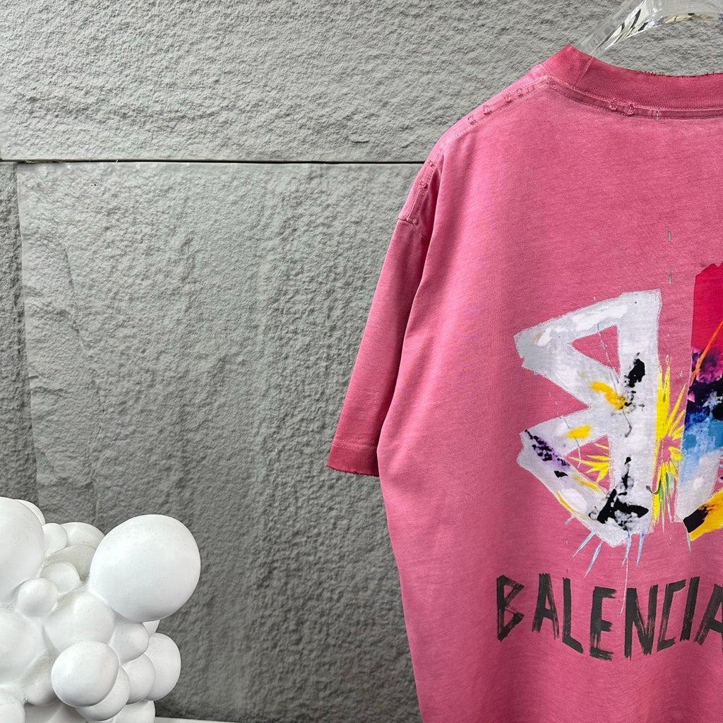 Hot stamping+hot drilling process pure cotton fabric short sleeved T-shirt for both men and women
