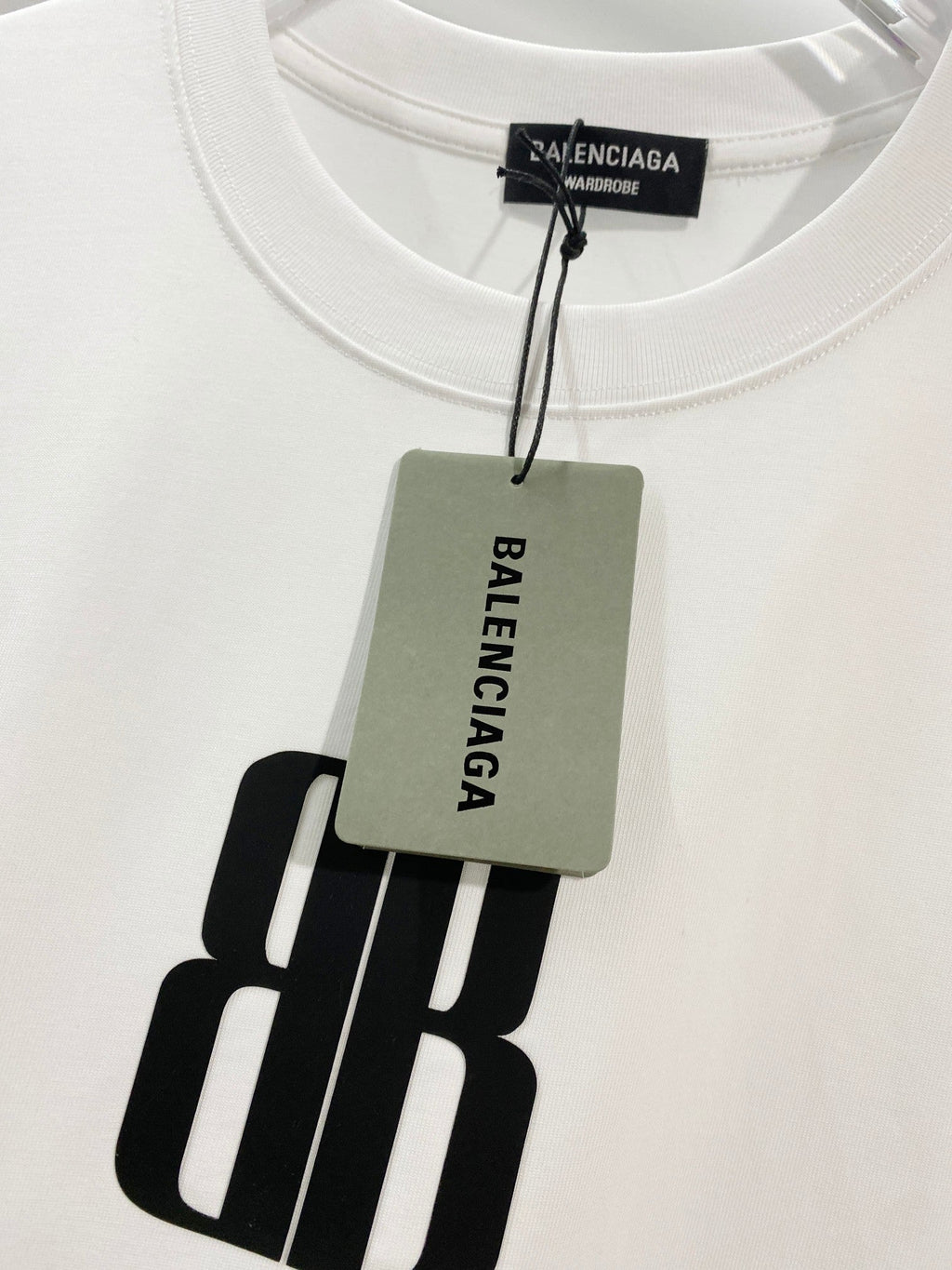 Double B 3D offset printed letter round neck T-shirt