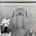 New letter flocking T-shirt