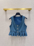 26ss new denim vest