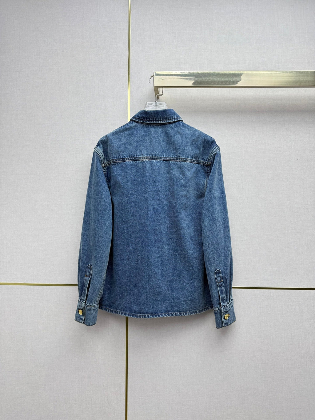 Embroidered Straight-Leg Denim Trousers