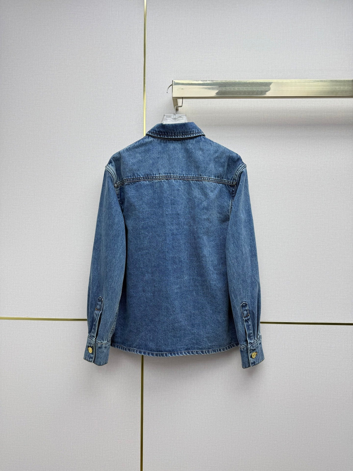 Embroidered Straight-Leg Denim Trousers