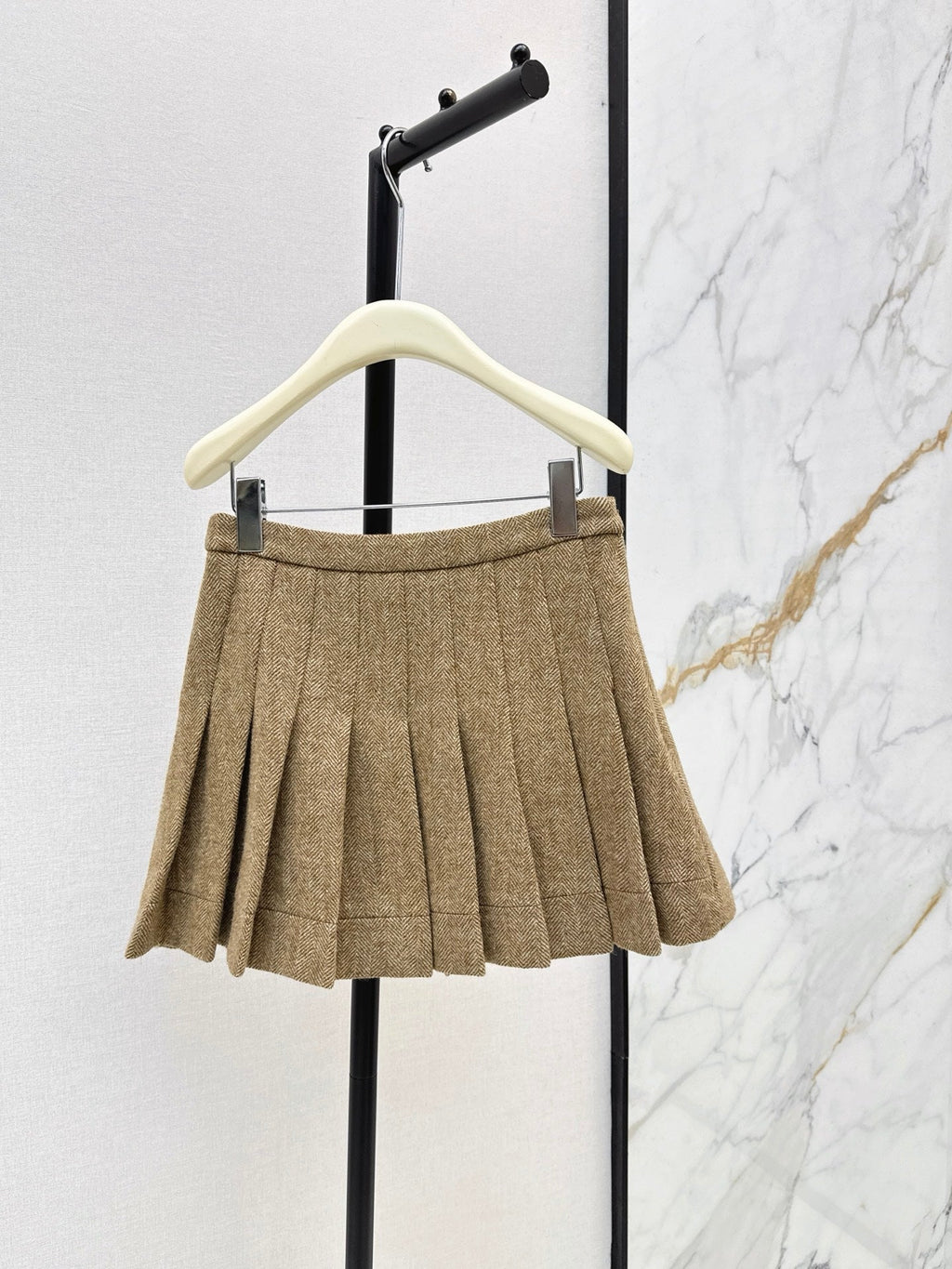 Ermanno Scervino/26 Latest Herringbone Pleated Skirt