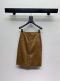 26 New Camel Half Skirt