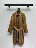 26 New Camel Long Trench Coat