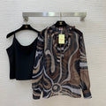 Pucci/26 New Retro Top + Solid Color Camisole