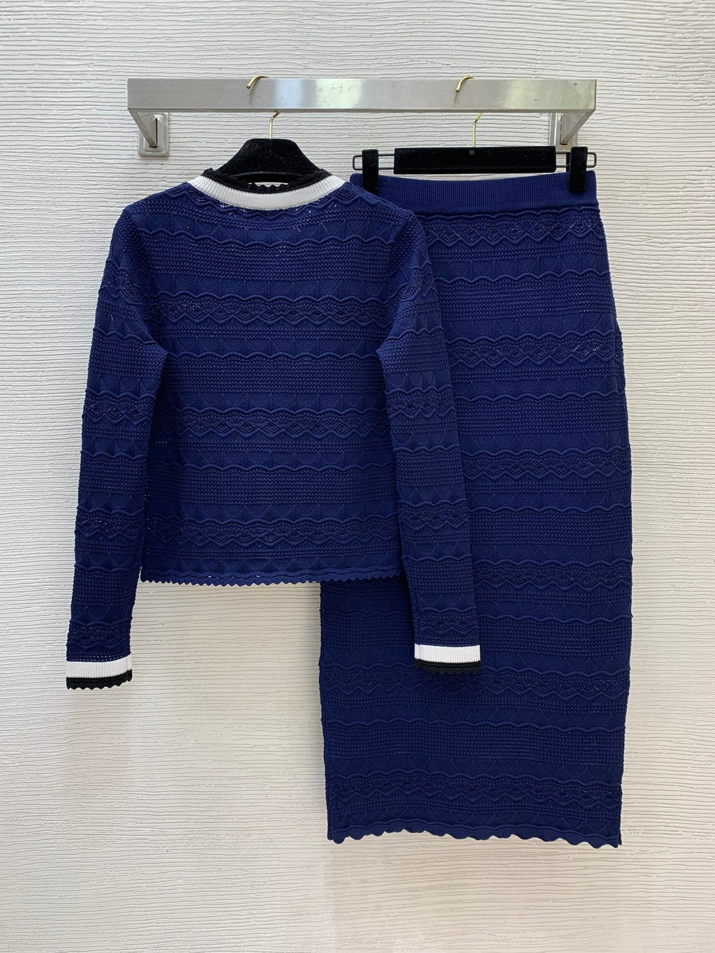 self-portrait/26 New Knit Cardigan + Midi Skirt