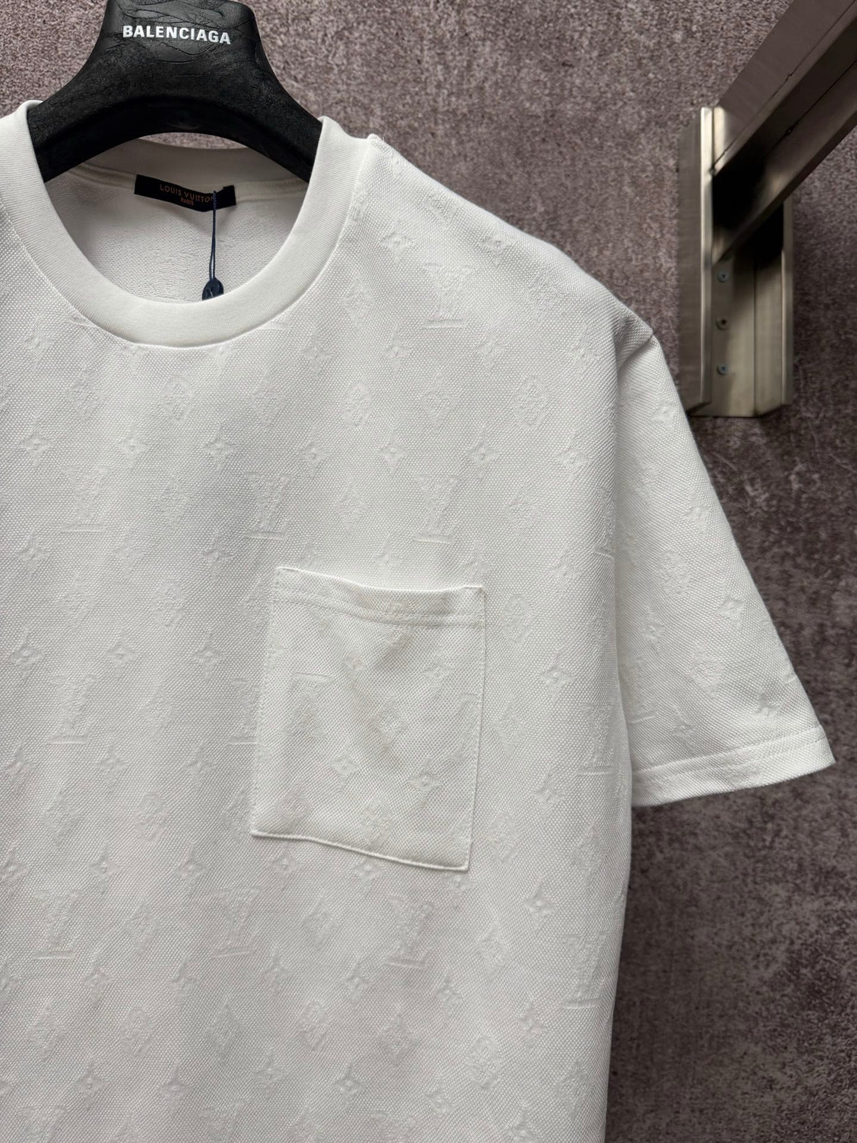 New Jacquard Full Print Patch Bag Short Sleeve T-shirt