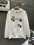 New printed hooded sweatshirt