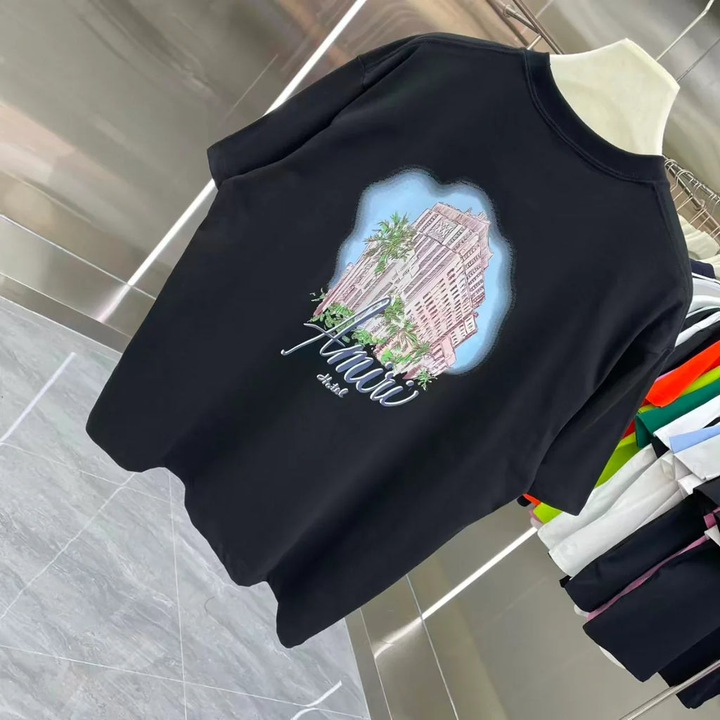 Printed short sleeved T-shirt
