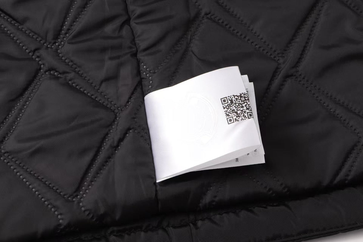 New ribbon splicing hooded jacket