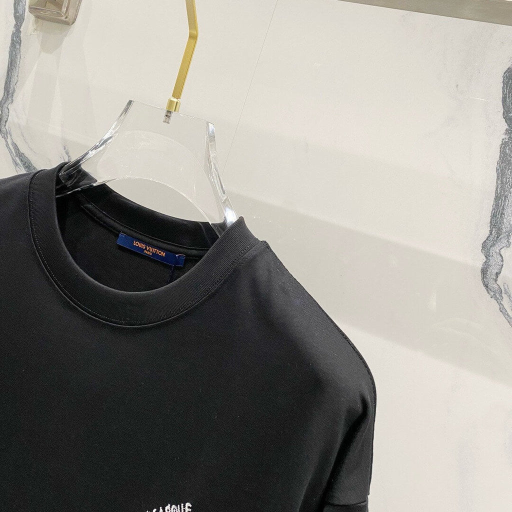Sleeve Embroidery Pattern T Shirt