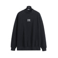 Embroidered round neck hoodie
